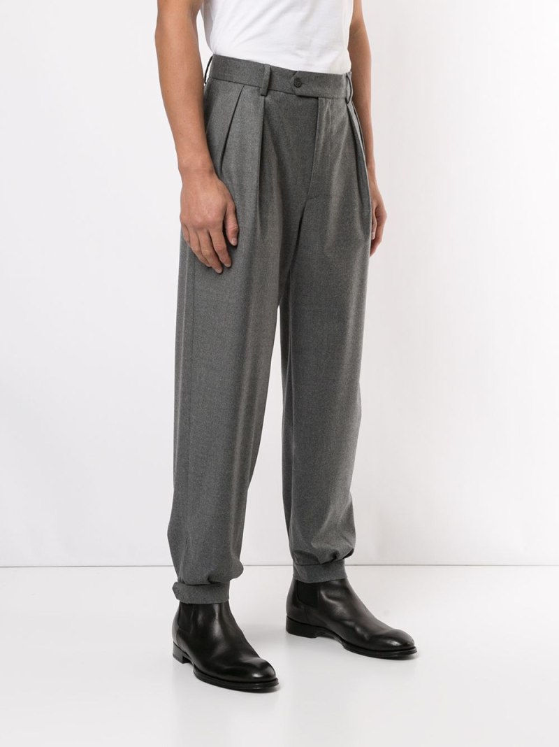 Emporio Armani брюки со складками на поясе