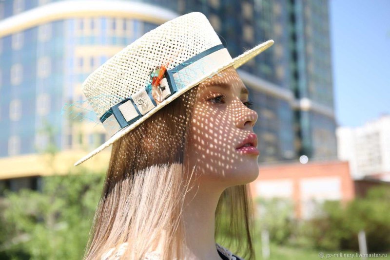 Шляпа канотье Шанель