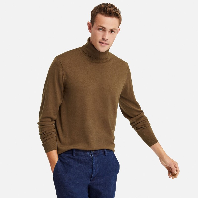 Uniqlo водолазка меринос мужская