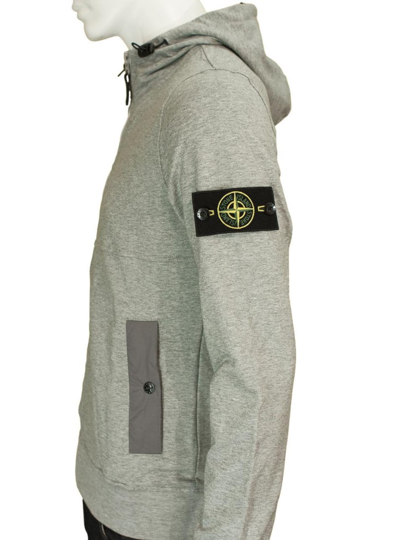 Серое худи Stone Island
