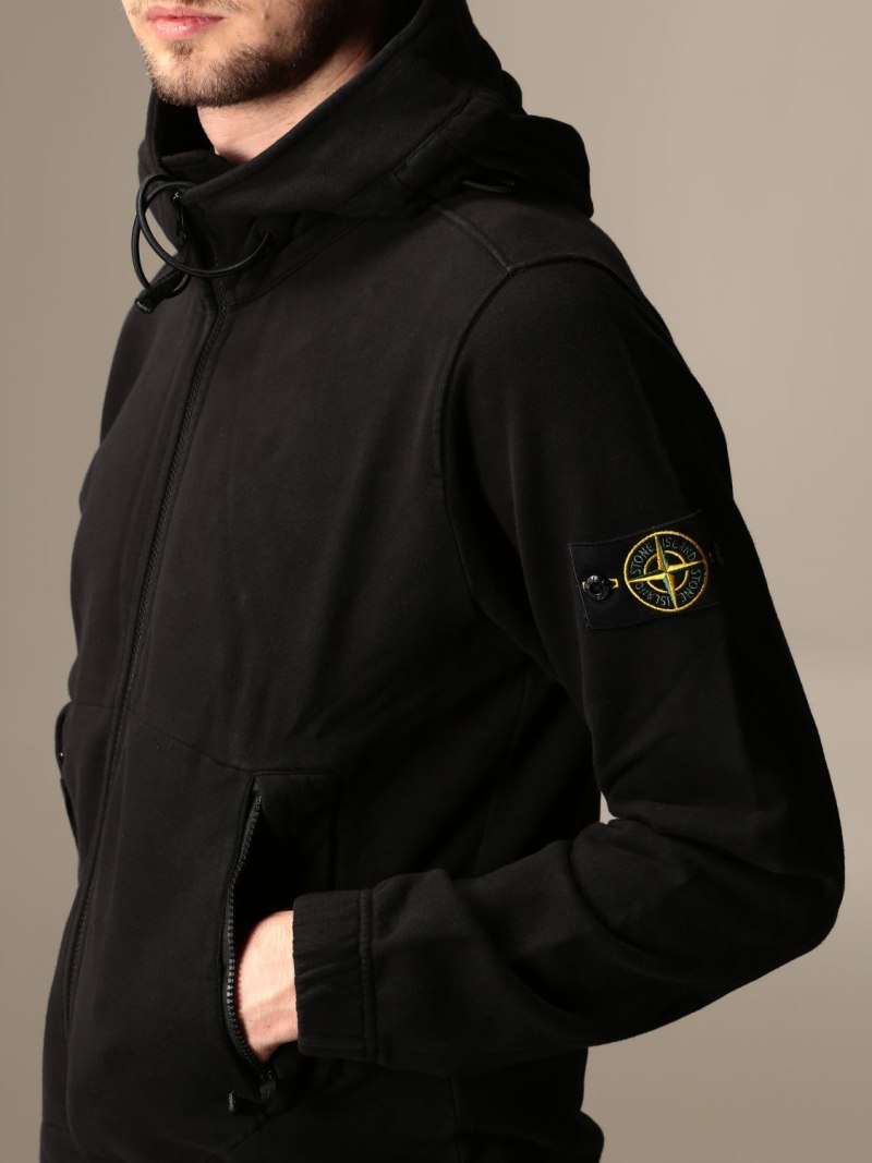 Stone Island черная мужская зипка