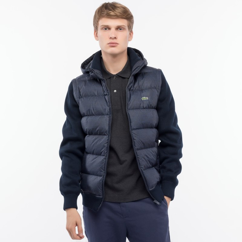 Куртка-жилетка трансформер мужская Lacoste