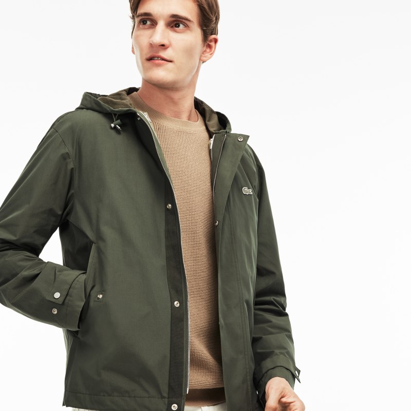Куртки Lacoste зеленая
