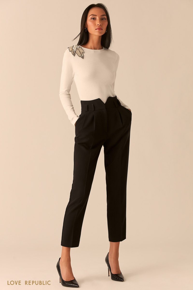 Брюки пояс наизнанку с чем носить