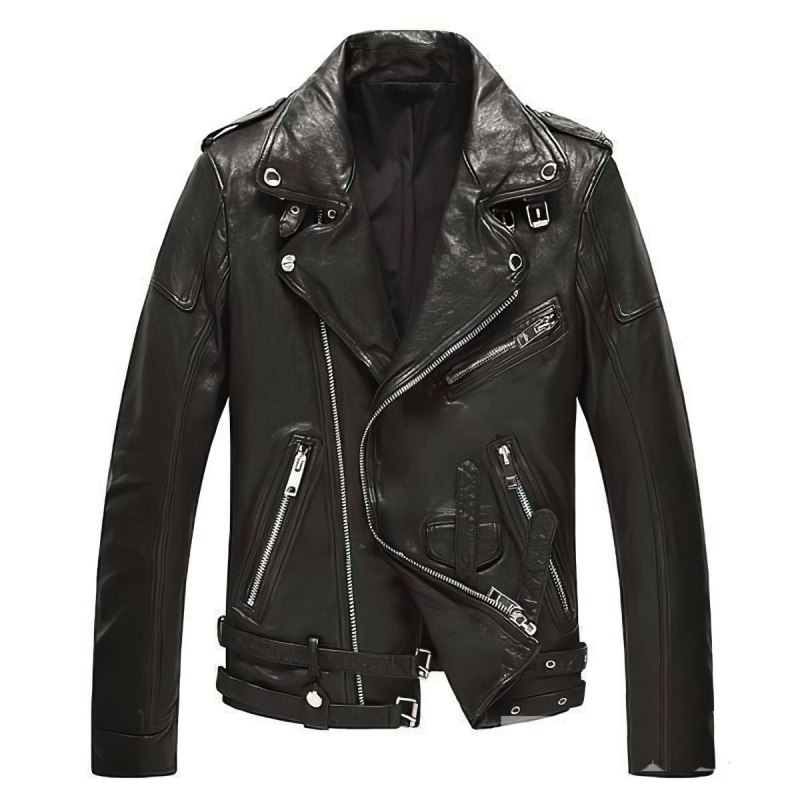 Куртка кожаная guess косуха мужская