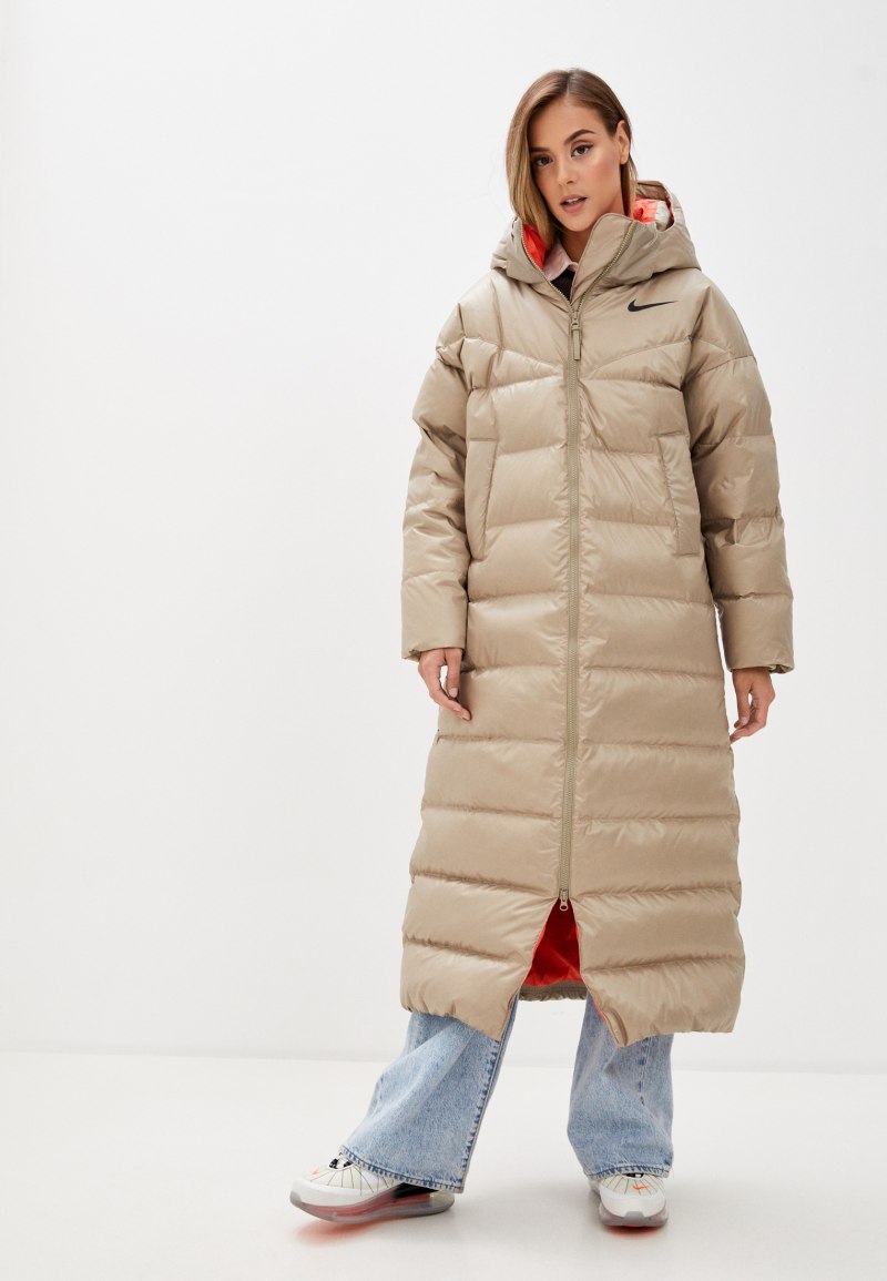 Nike w NSW stmt dwn Parka бежевый
