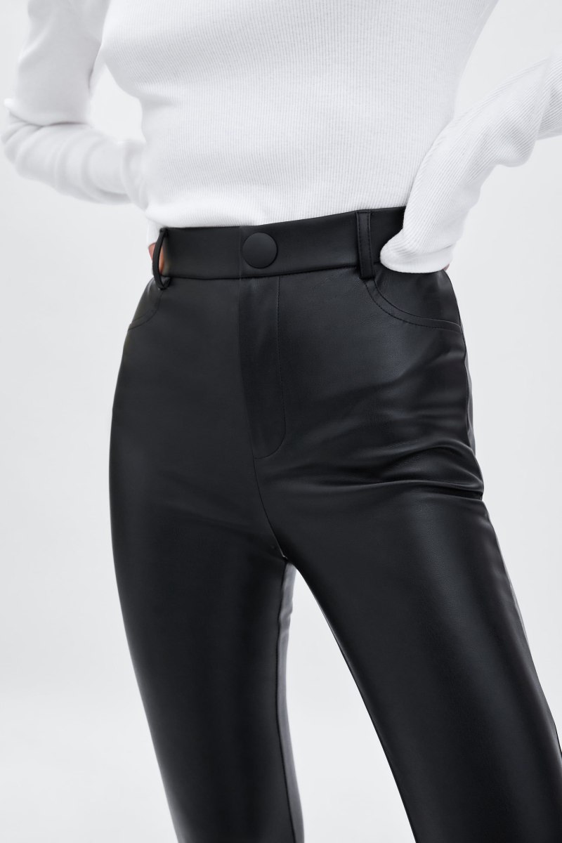 Zara Basic брюки кожаные