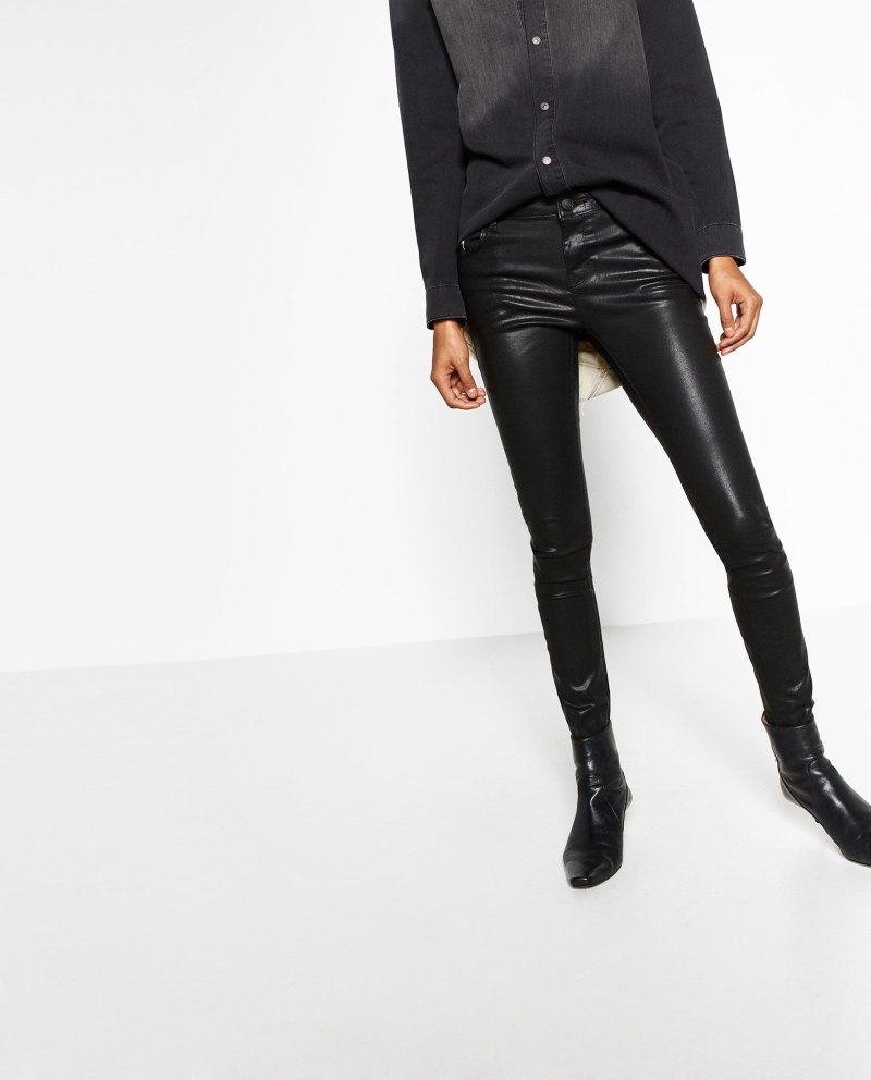Trafaluc Zara кожаные брюки