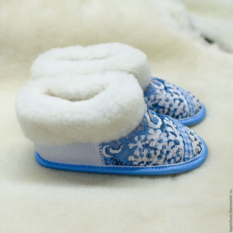 Чуни детские из овчины