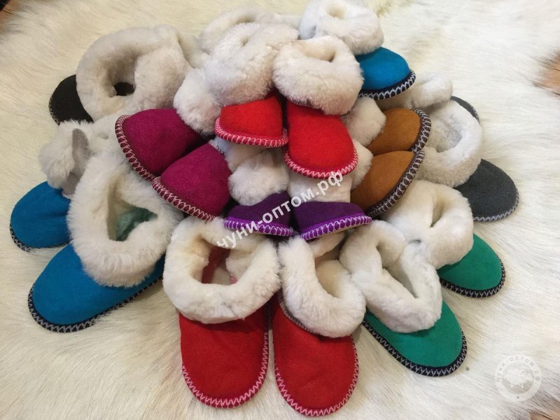 Чуньки из овчины детские