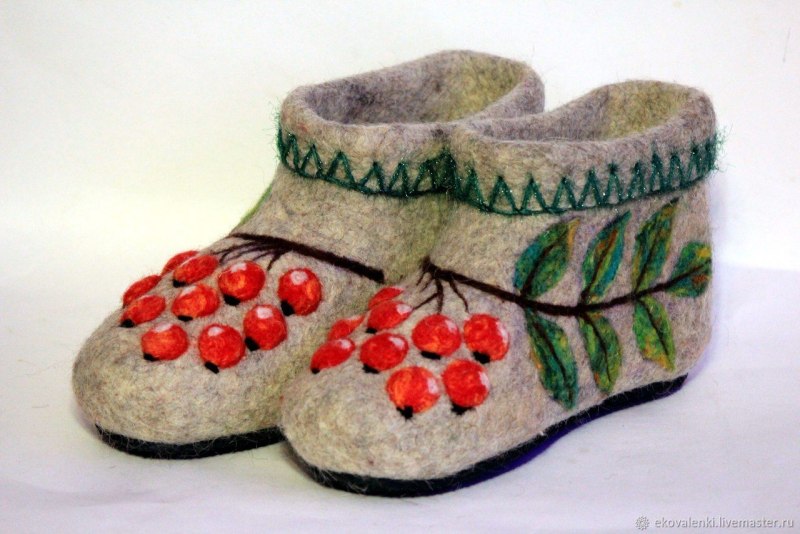 Войлочные тапки