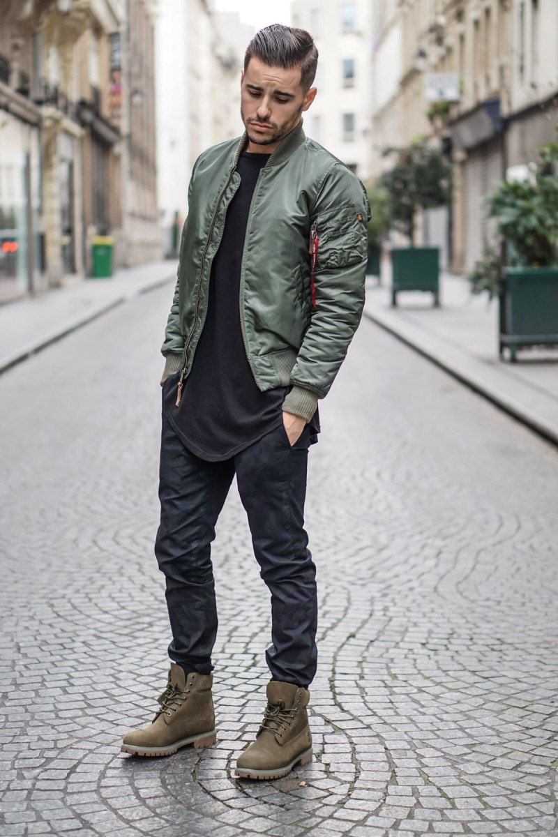 Style homme Fashion Boots Timberland Black