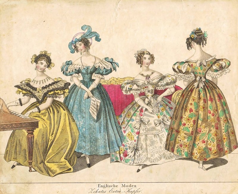 Мода 1820-1830х годов Франции