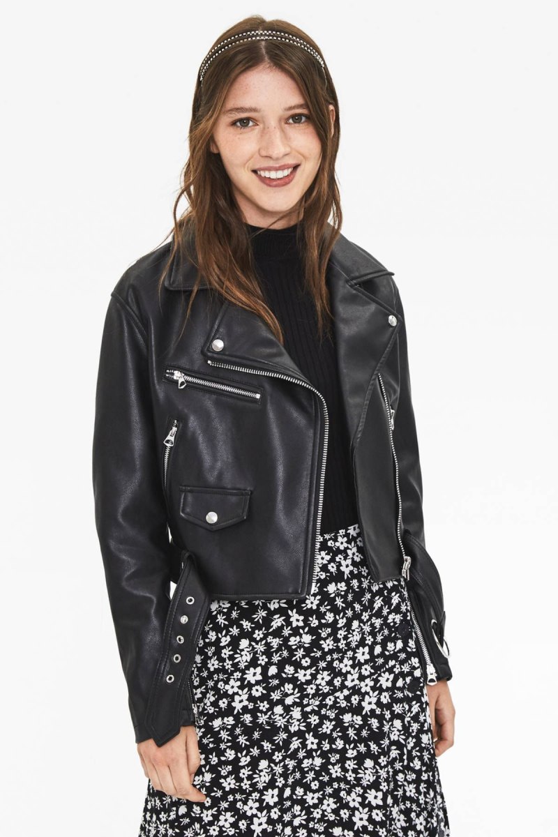 Bershka Faux Leather Jacket
