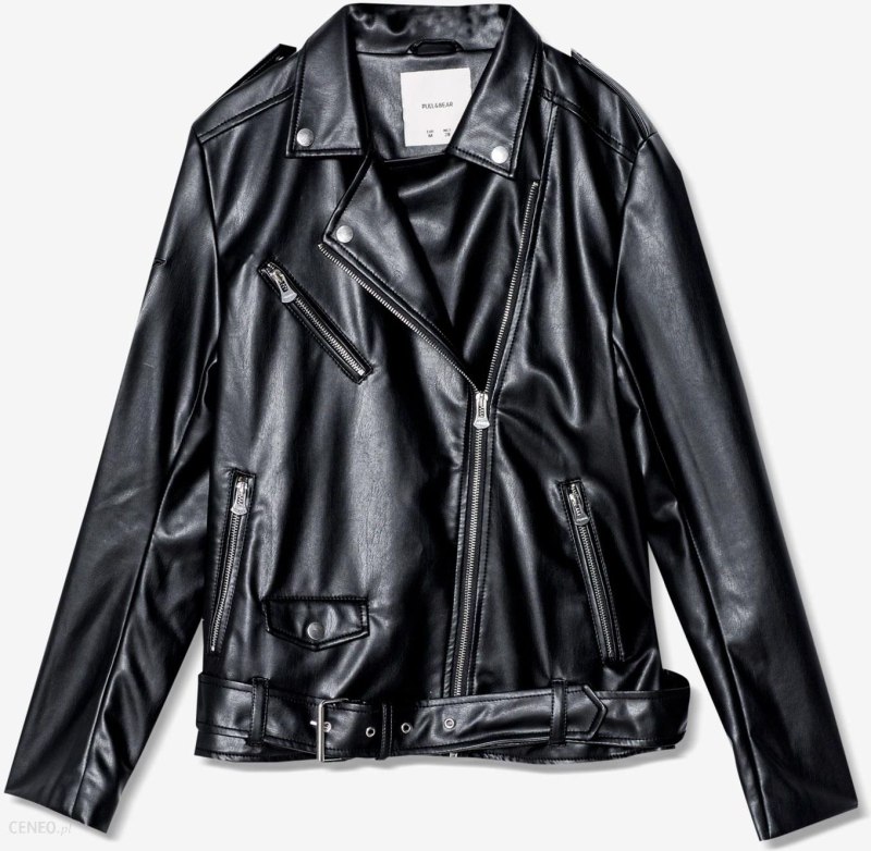 Кожаная куртка Pull and Bear