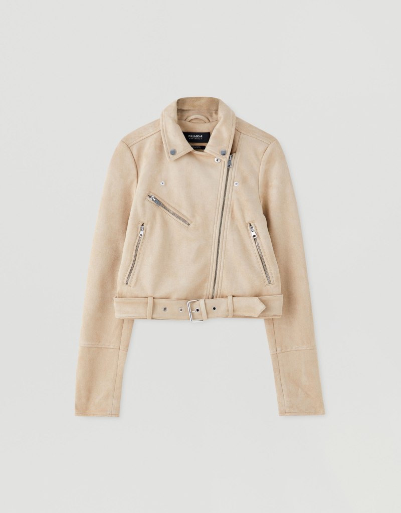 Куртка Pull and Bear женская бежевая