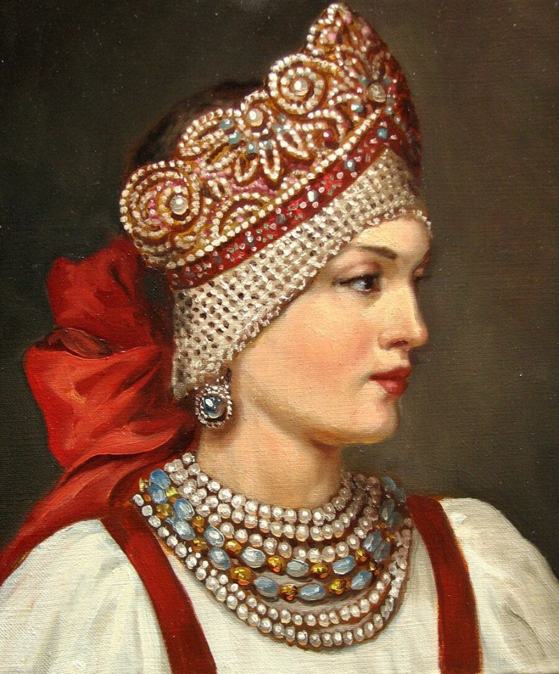 Кокошник головной убор древней Руси