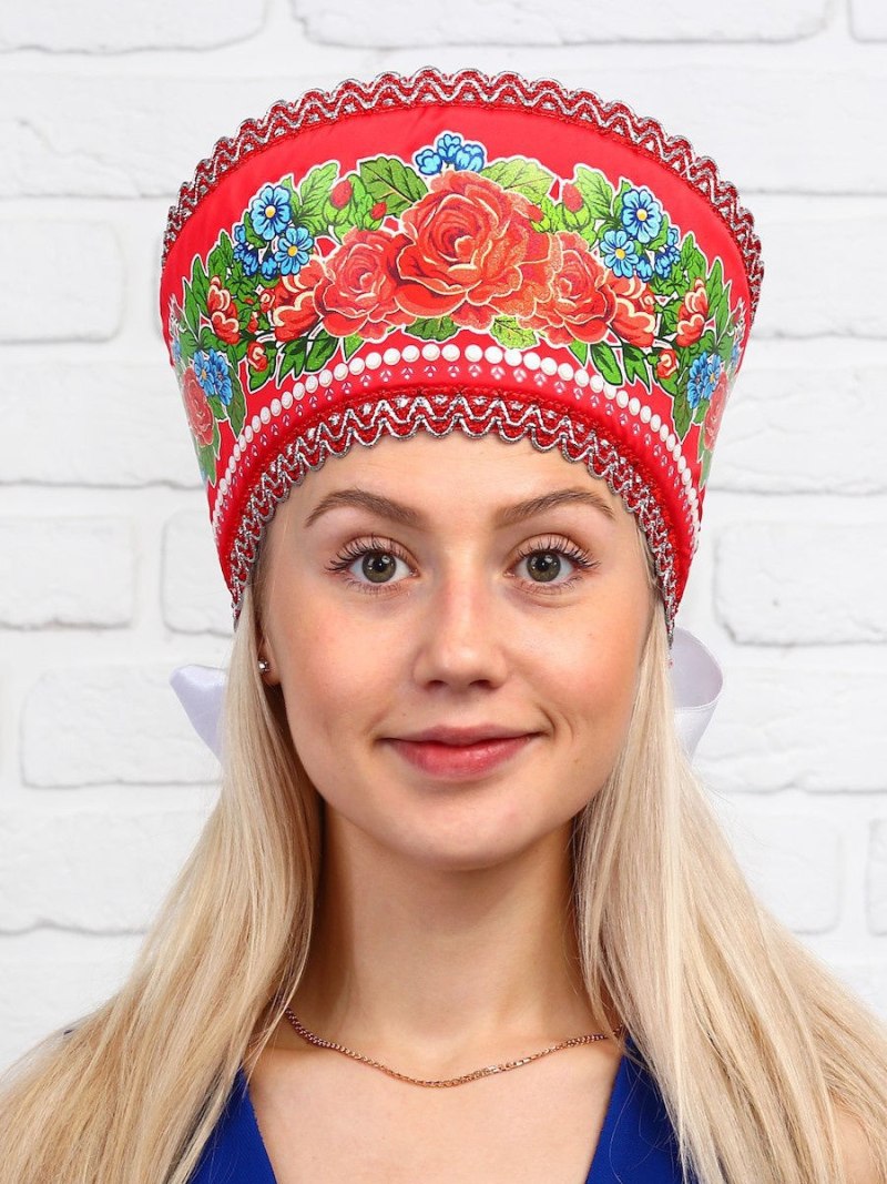 Кокошник красный Wildberries