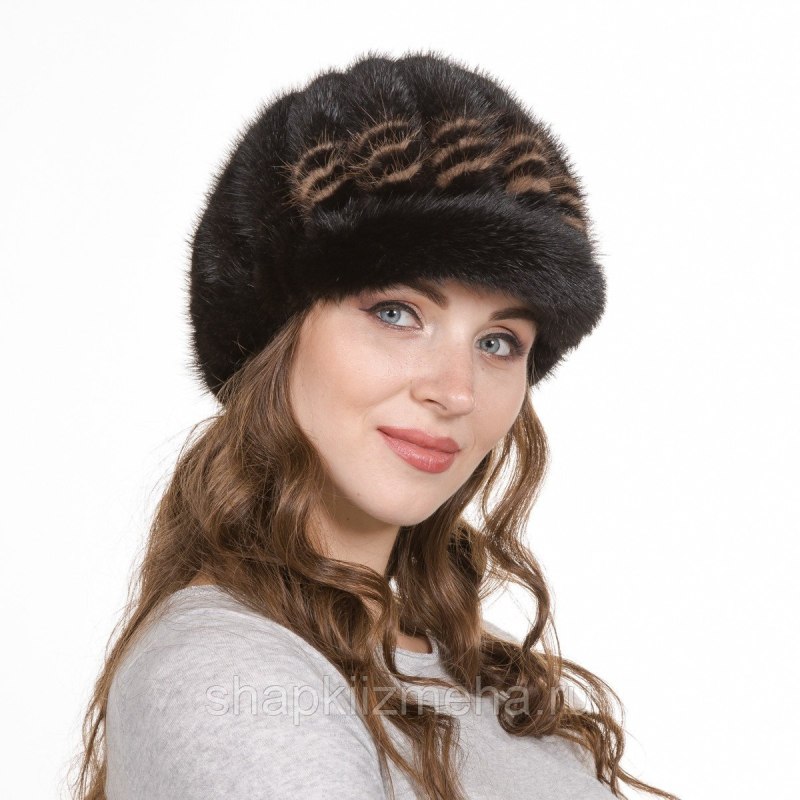 Кепи из норки женские