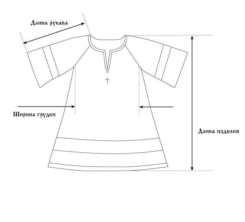 Крестильная рубашка выкройка