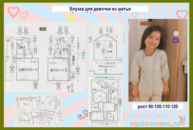 Детские блузки выкройки
