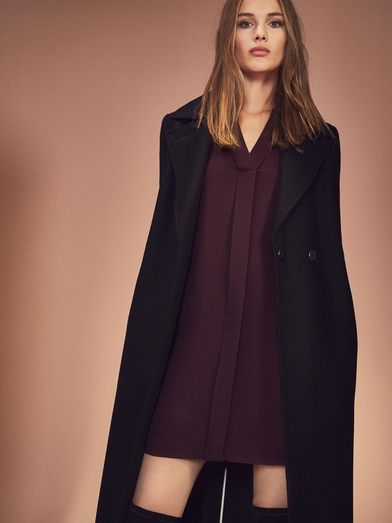 Платье massimo Dutti бордовое