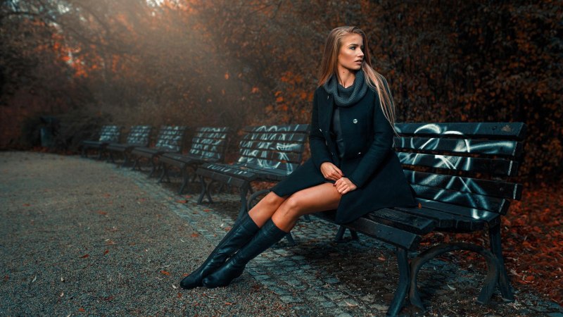 Фотосессия в пальто