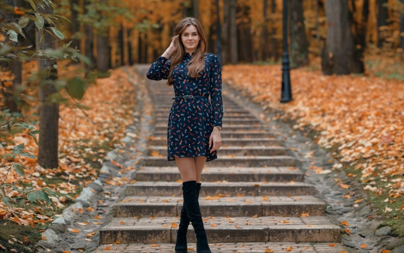 Осенняя фотосессия девушки