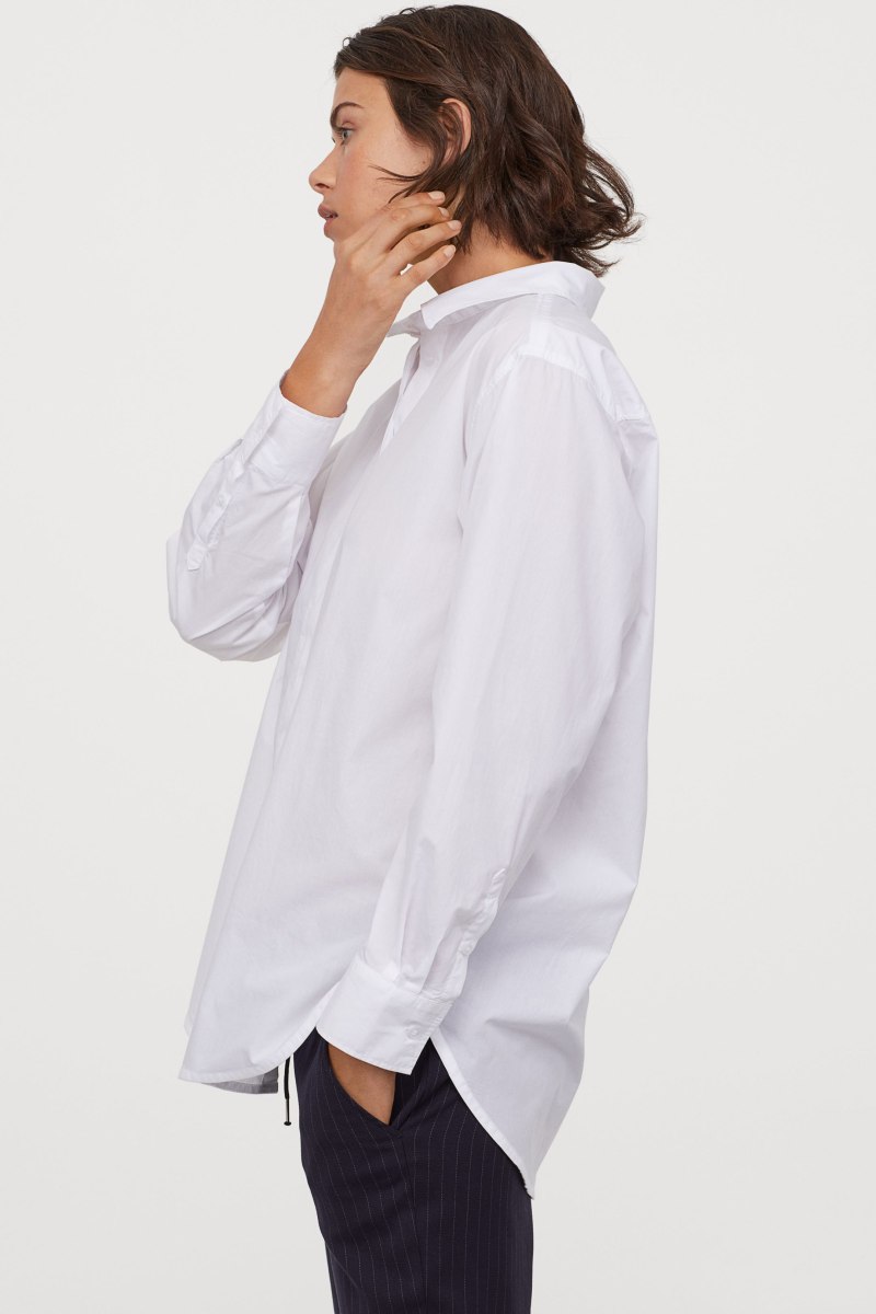 H&M рубашка оверсайз
