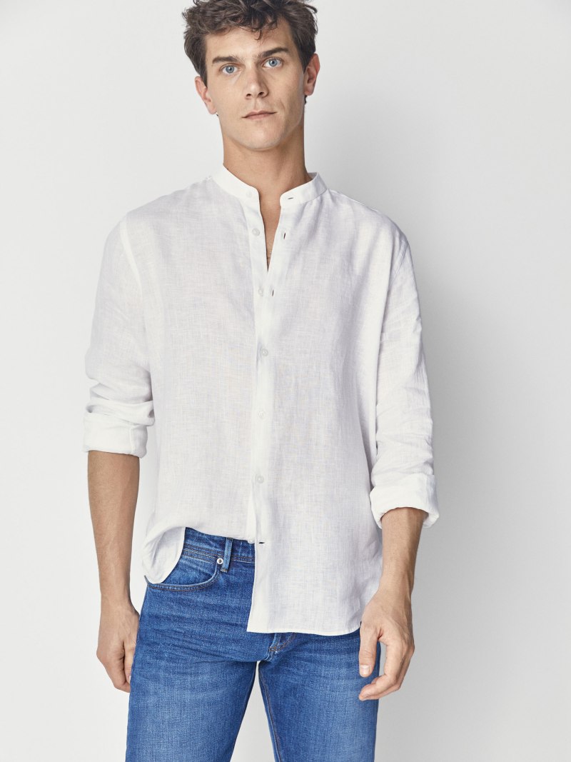 Льняная рубашка massimo Dutti