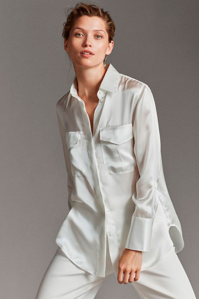 Шелковая рубашка massimo Dutti