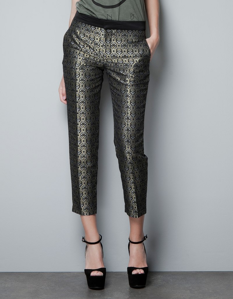 Брюки Zara змеиный