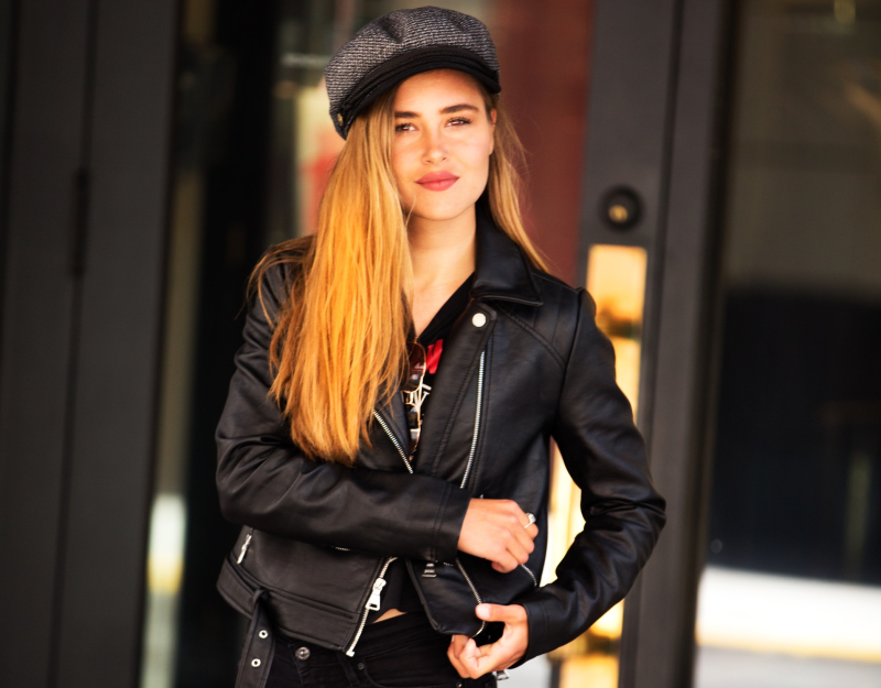 She's wearing a Jacket