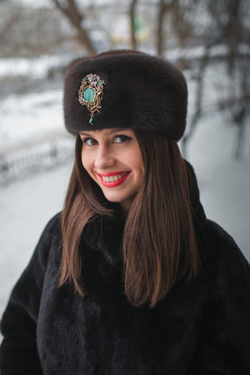 Шапка под дубленку