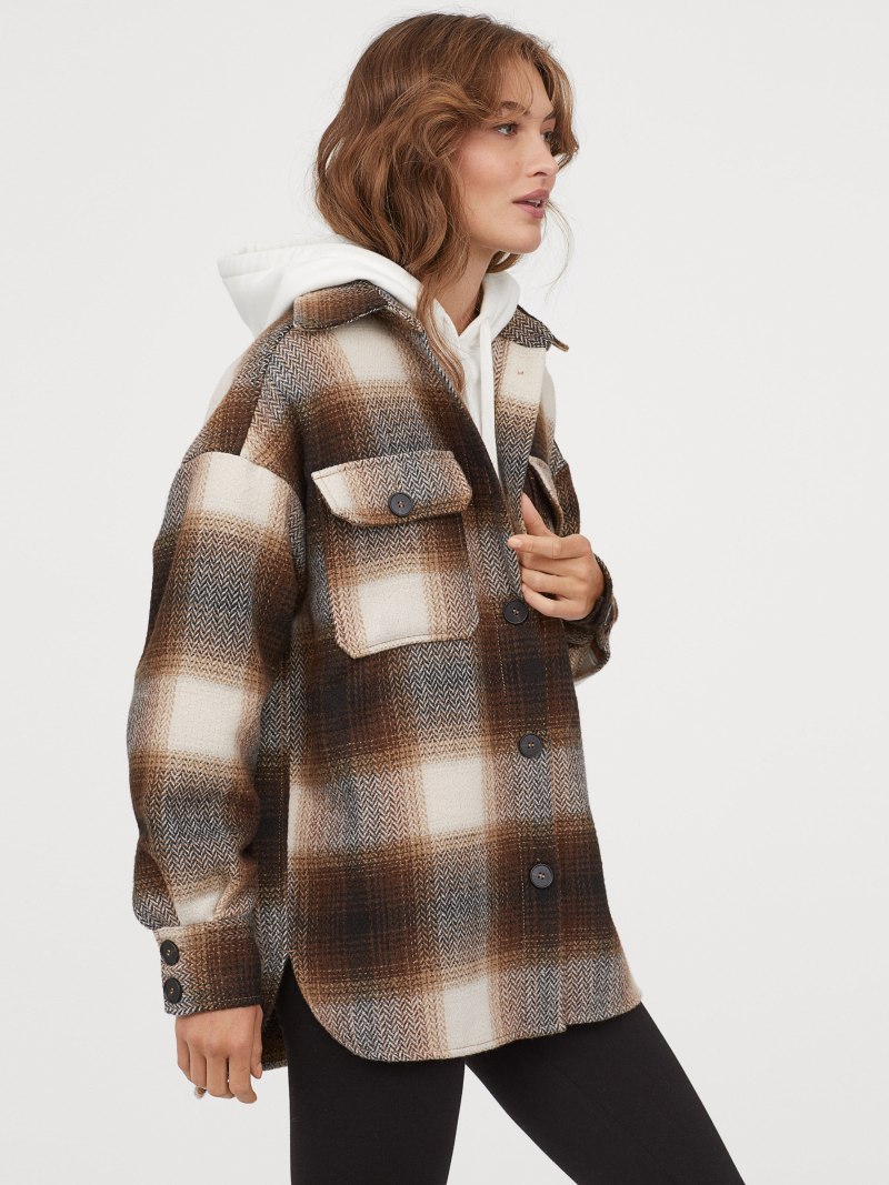 Zara клетчатая куртка рубашка