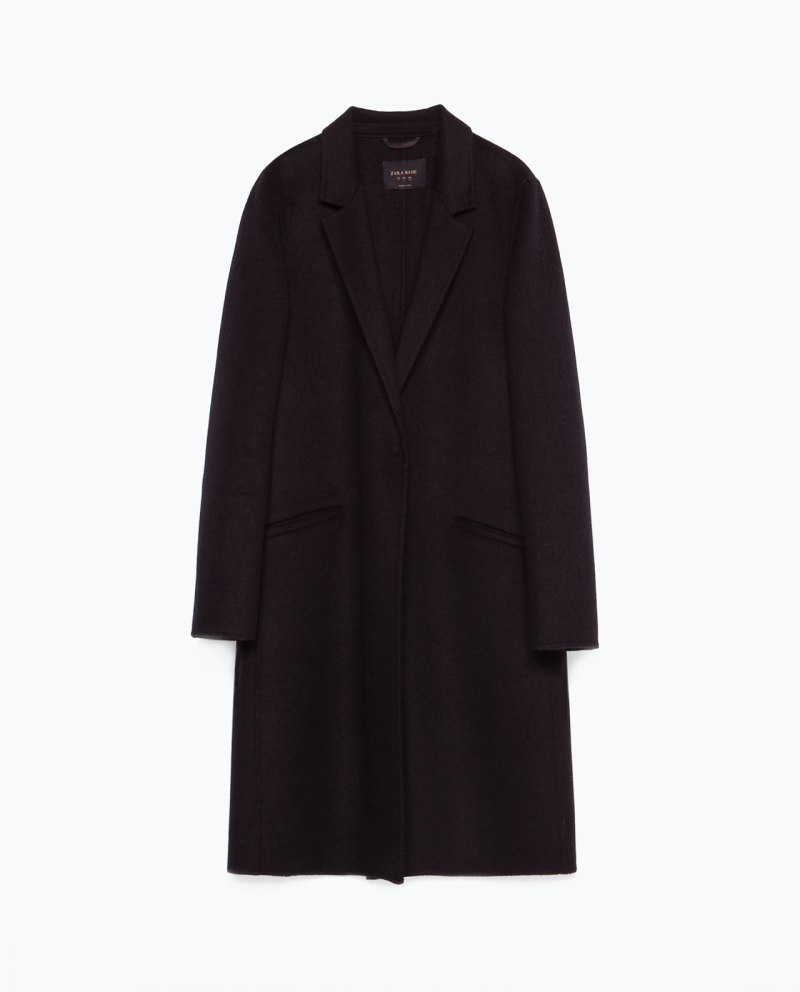 Zara TFT_Outerwear пальто черное