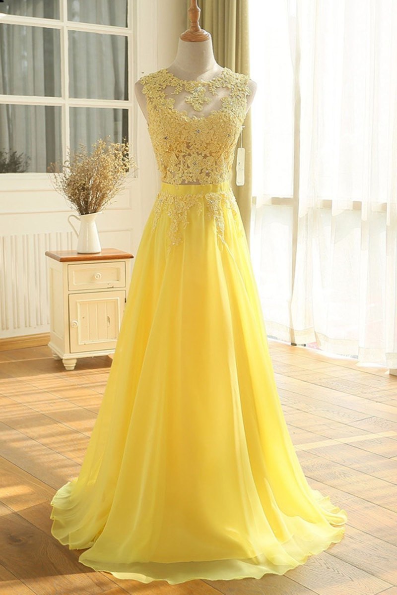 Платье Jovani желтое