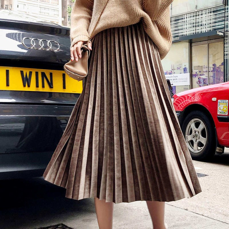 Юбка Zara миди плиссе черная