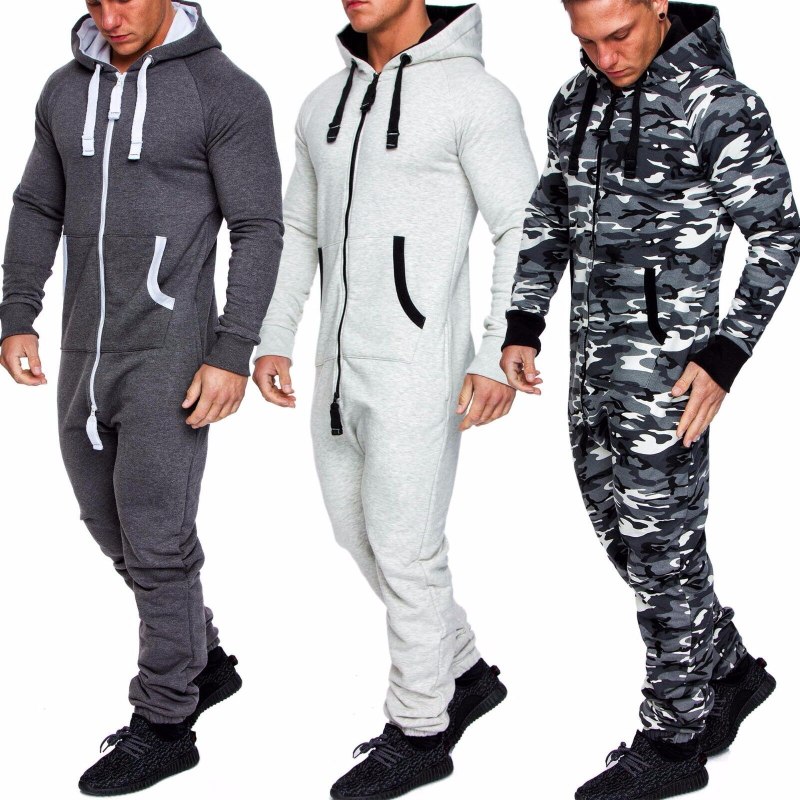 Комбинезон Herren Jogging Onesie Sportanzug Trainingsanzug Camouflage 3001