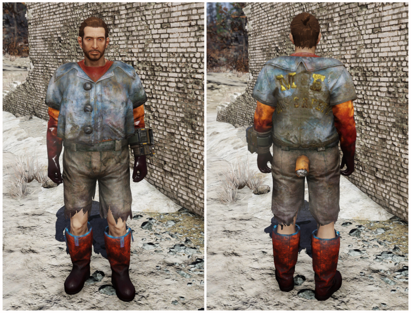 Fallout 4 рваная куртка