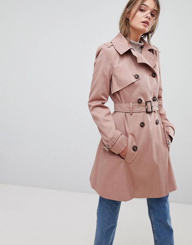 Бежевый тренч женский ASOS