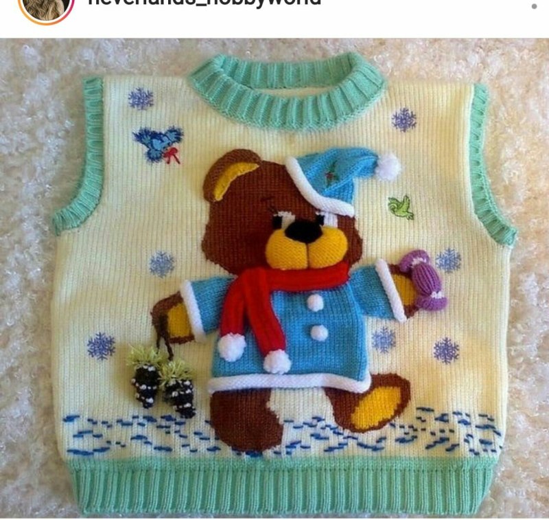 Аппликация на вязаных вещах