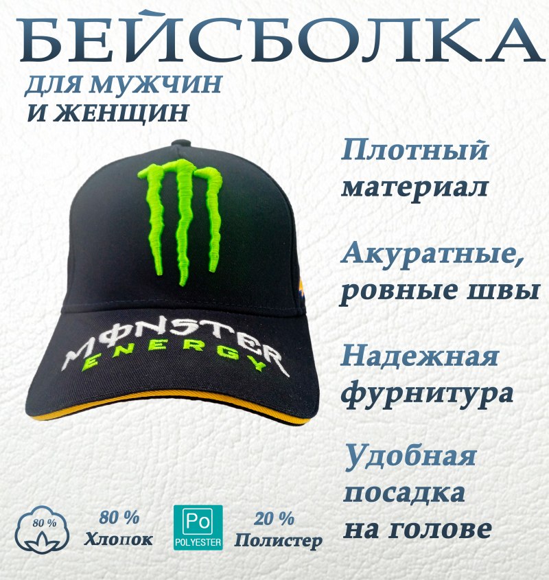 Кепка Монстер Энерджи оригинальная