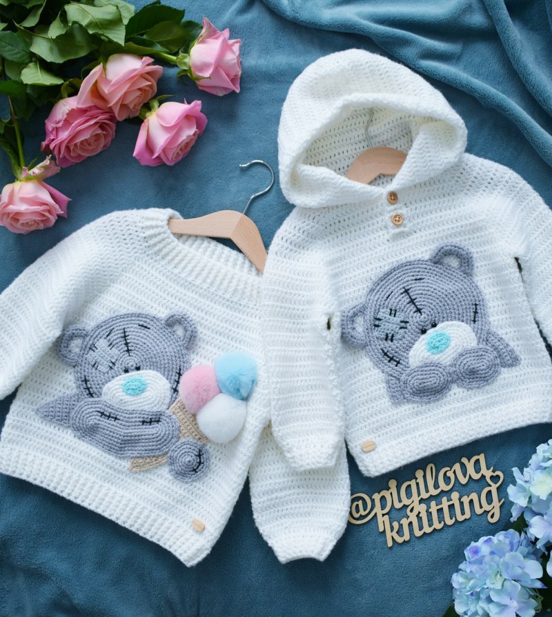 Детские вязаные вещи для новорожденных