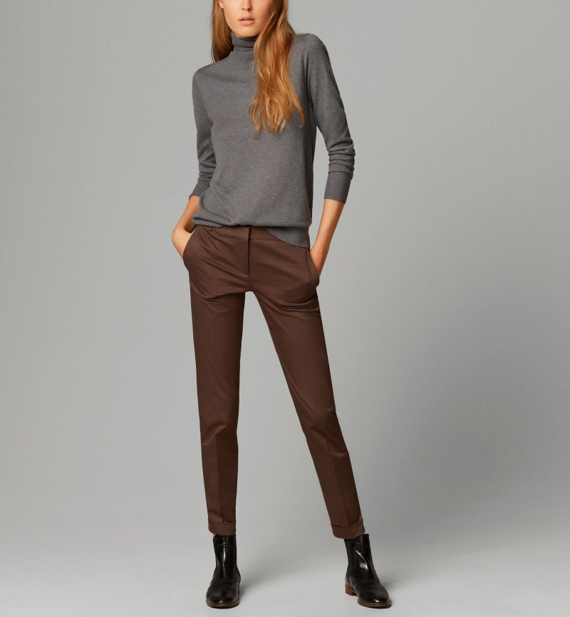 Коричневые брюки massimo Dutti