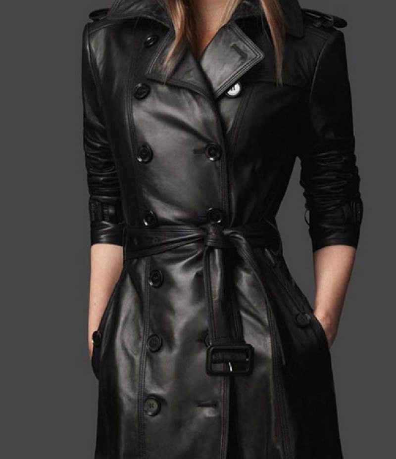 Selin Leather and fur кожаное пальто