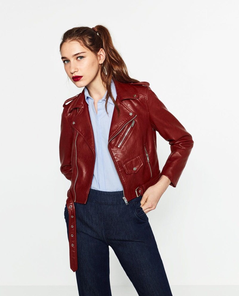 Zara кожанка