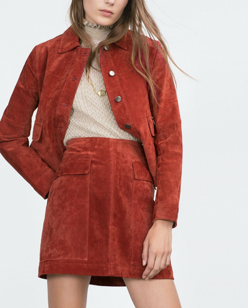 Вельветовое пальто Zara