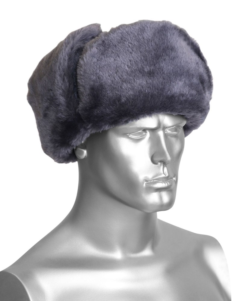Ушанка серая
