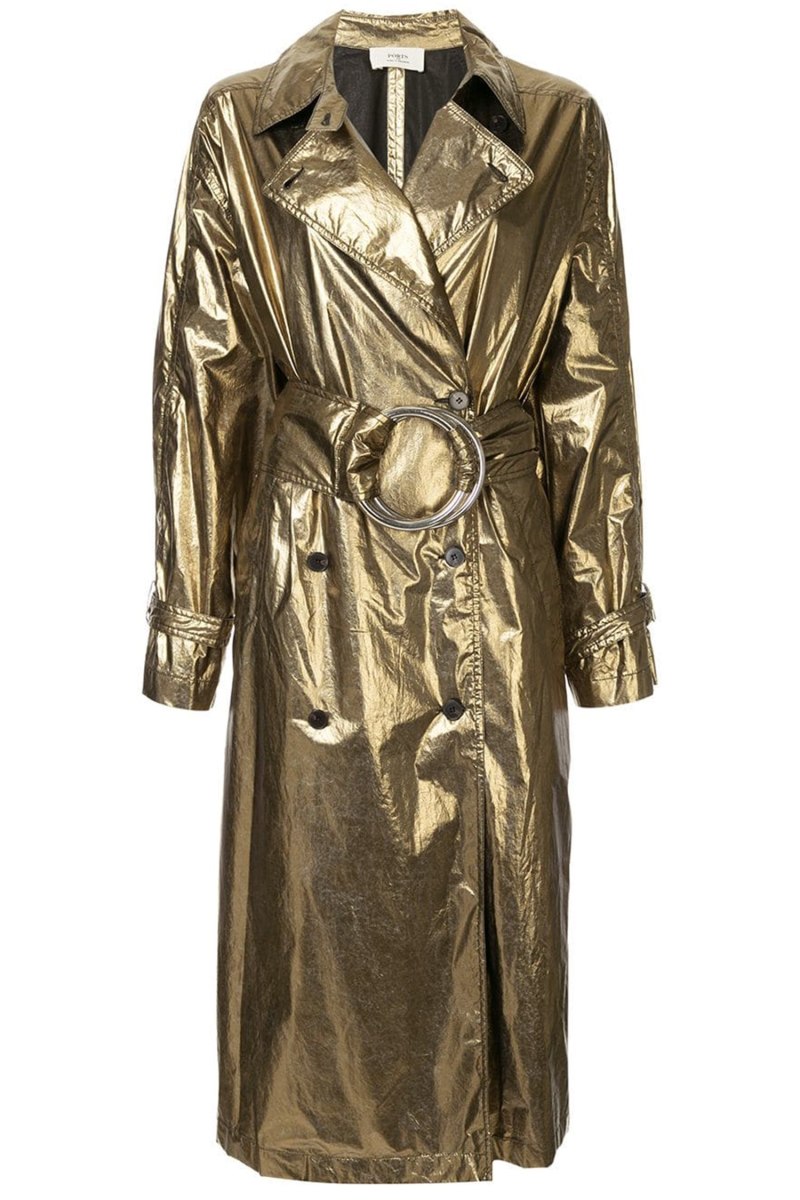 Плащ золотистого цвета